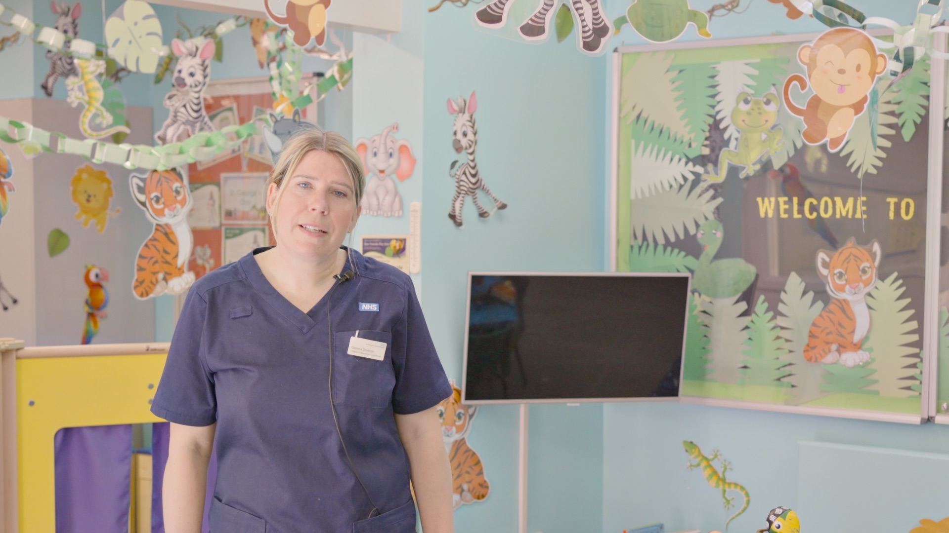 Nurse in playroom