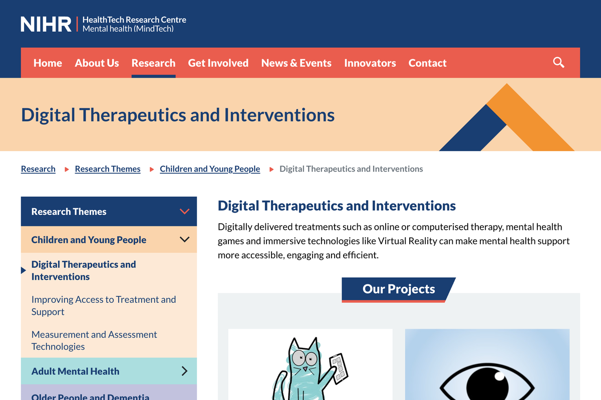 Digital Therapeutics And Interventions Projects
