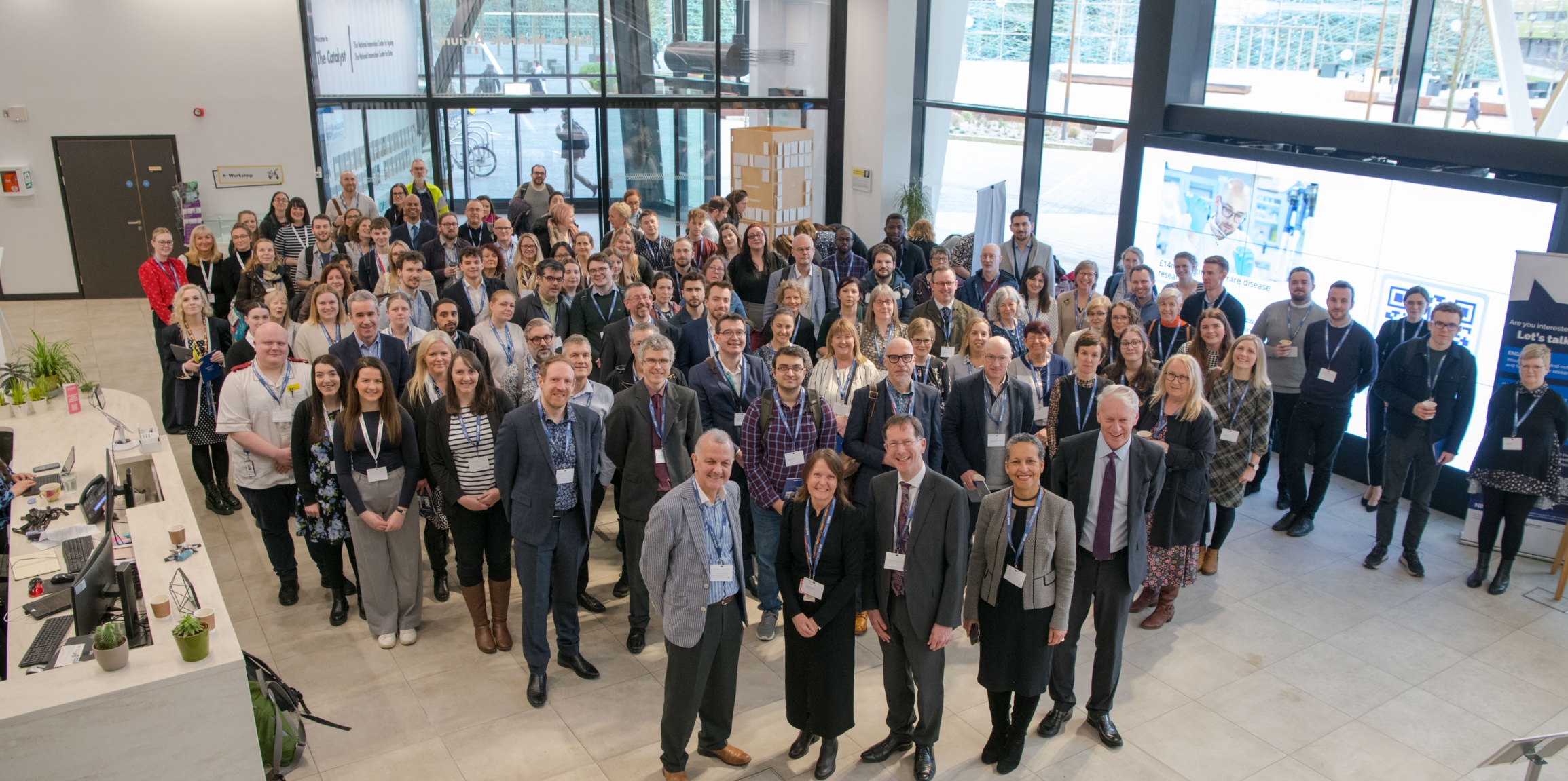 Group of people at Newcastle BRC's showcase