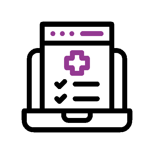 Animation of a healthcare website