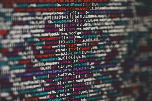Picture of some website code