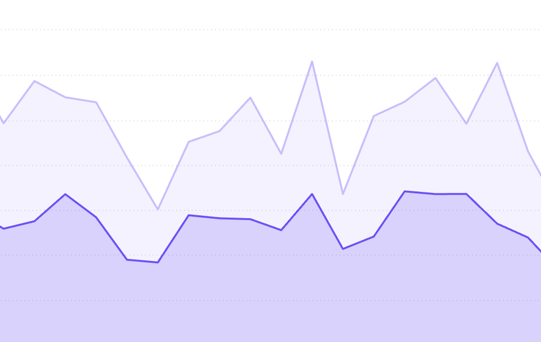 Decorative graph of website analytics